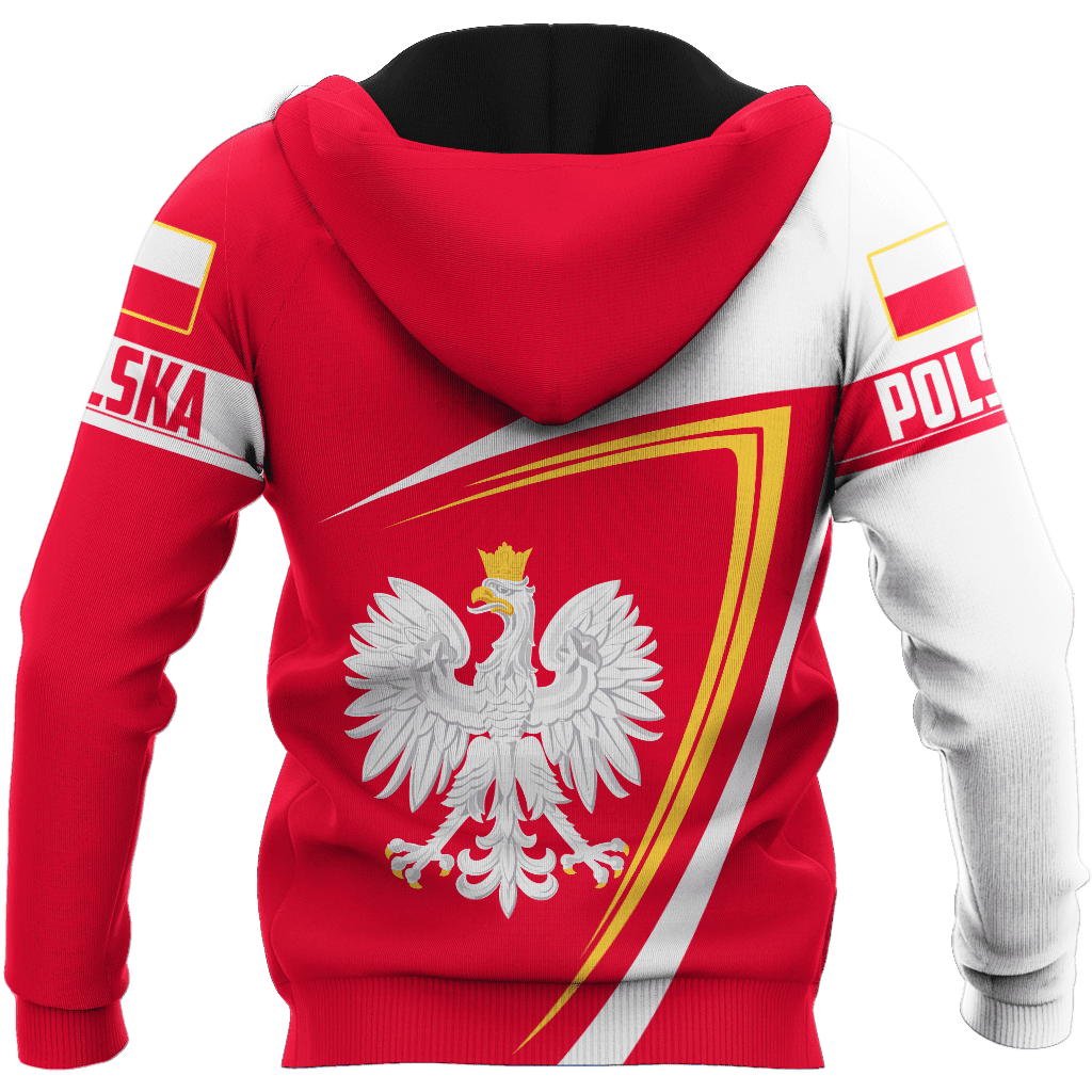 Personalized Polska 3D All Over Printed Unisex Hoodie