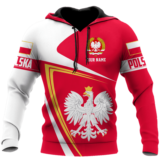 Personalized Polska 3D All Over Printed Unisex Hoodie