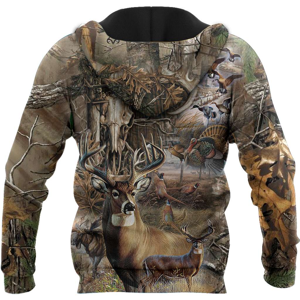 Premium Deer Hunting for Hunter Light Brown Camo 3D Printed Unisex Shirts