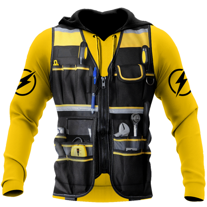 Premium Electrician And Lineman Safety All Over Printed Shirts For Men And Women MEI