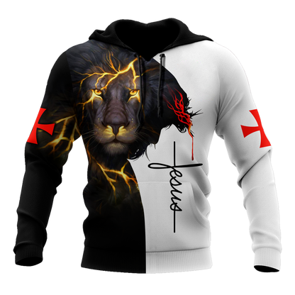 Jesus Christ and Lion My Everything 3D Printed Hoodie, T-Shirt for Men and Women