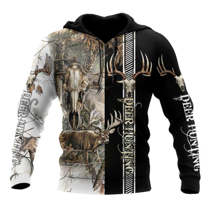 Premium Hunting for Hunter White camo 3D Printed Unisex Shirts