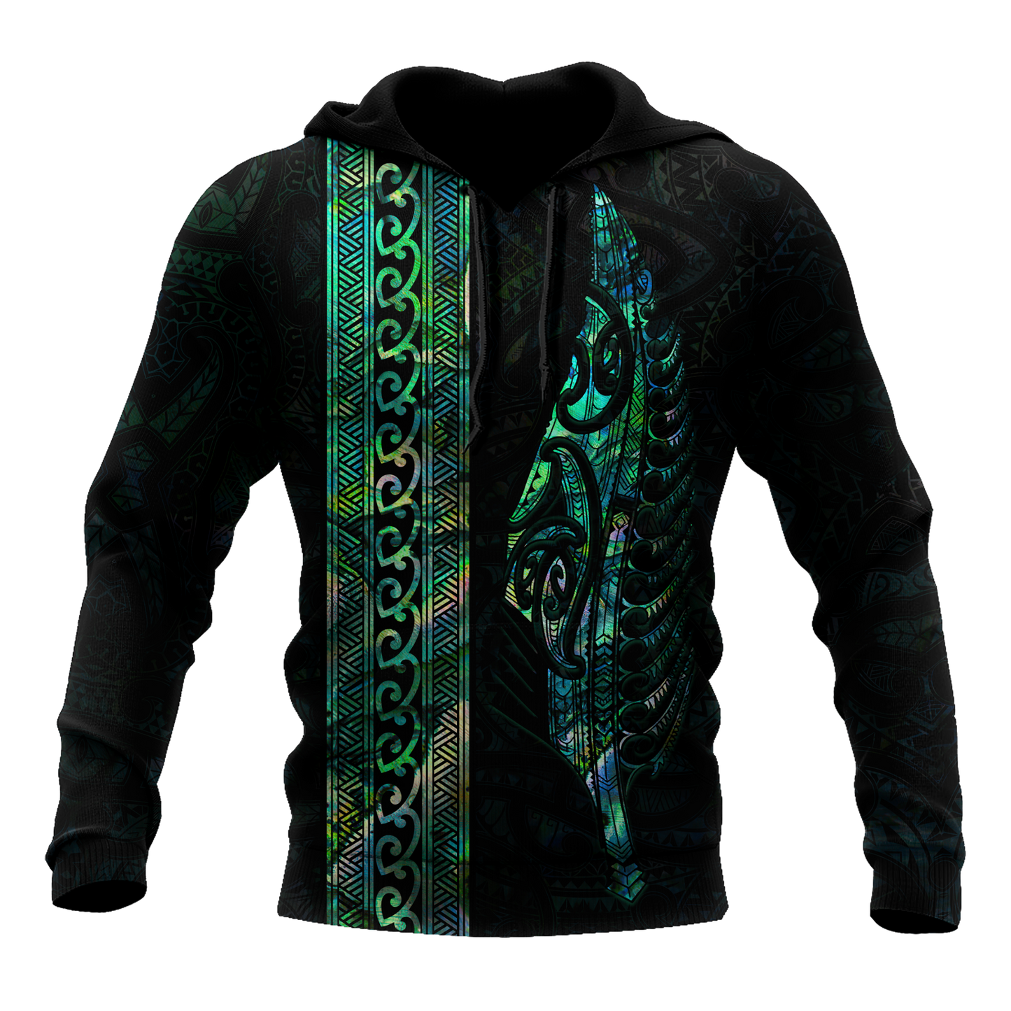 Maori Silver Fern Paua Shell 3D All Over Printed Unisex Shirts