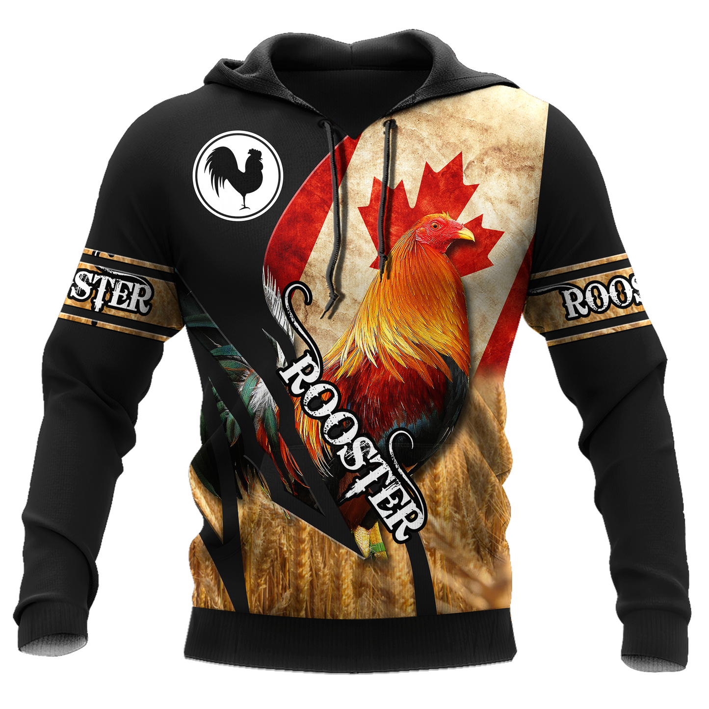 Personalized Canadian Rooster 3D Printed Unisex Shirt