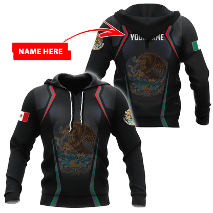 Persionalized Mexico 3D All Over Printed Hoodie