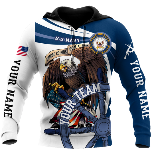 Custom name US Navy Veteran Team Boat 3d printed shirts Proud Military