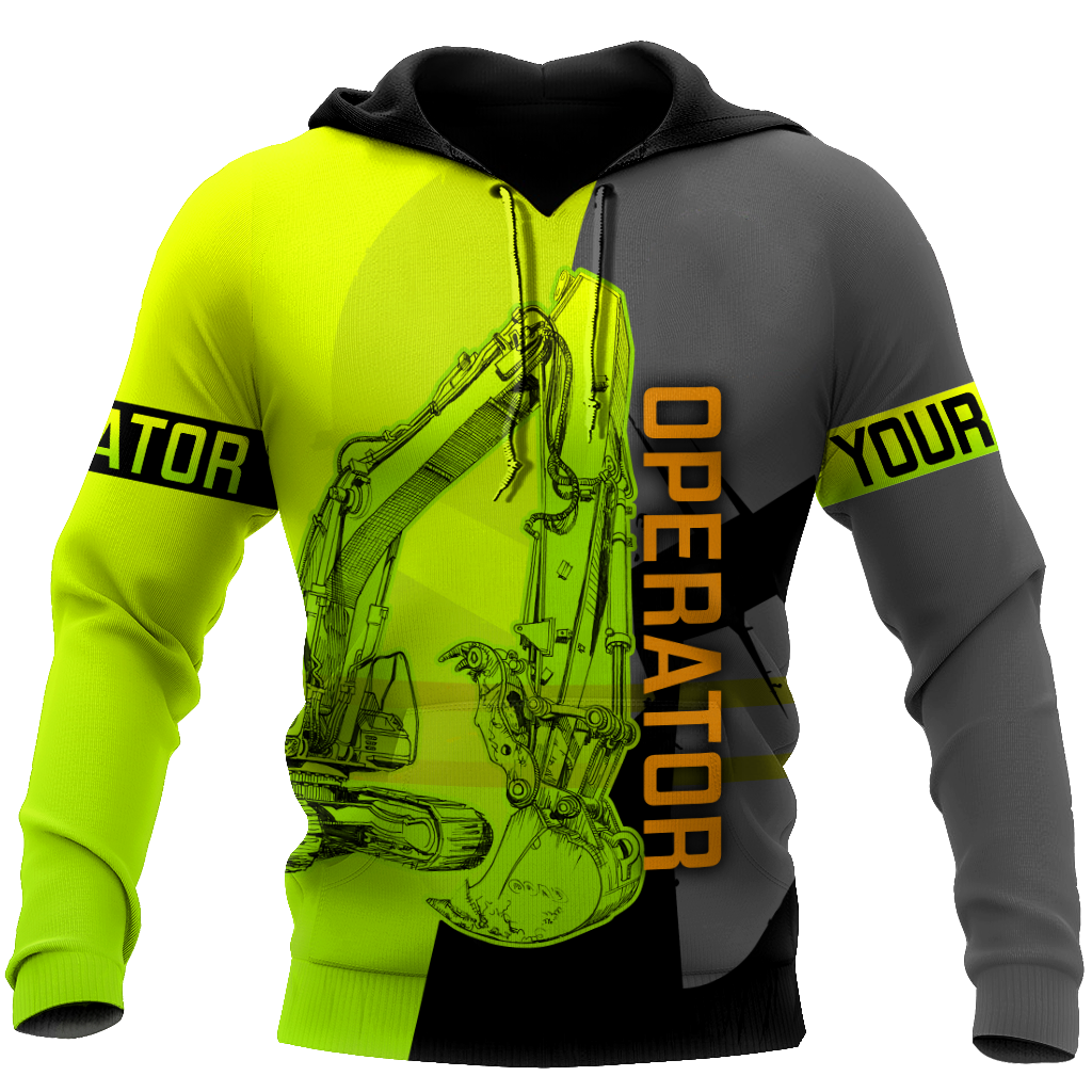Customize Name Heavy Equipment Operator 3D All Over Printed Unisex Shirts