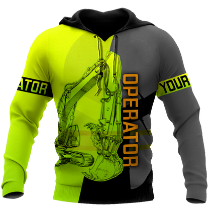 Customize Name Heavy Equipment Operator 3D All Over Printed Unisex Shirts