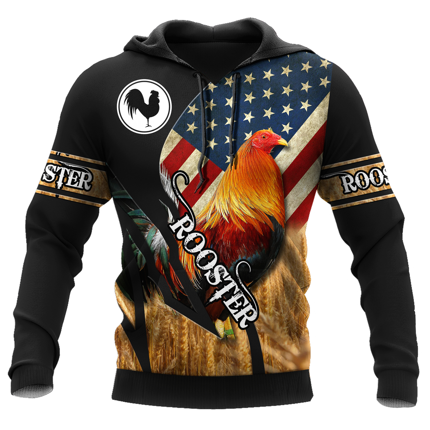 Personalized American Rooster 3D Printed Unisex Shirt