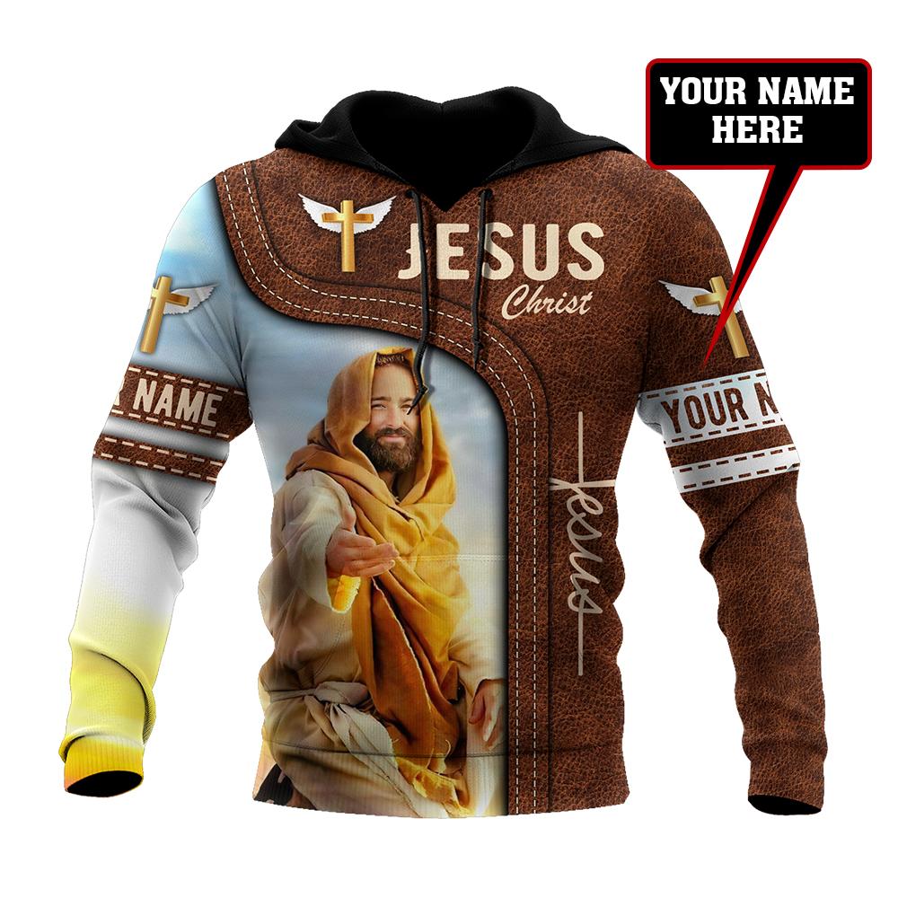 Persionalized Name Jesus 3D All Over Printed Unisex Hoodie