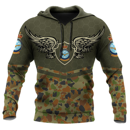 Premium Personalized Australian Air Force Camo Anzac Day 3D Printed Hoodie