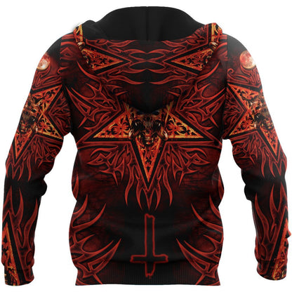 Skull Satanic Hoodie For Men And Women TNA12312001