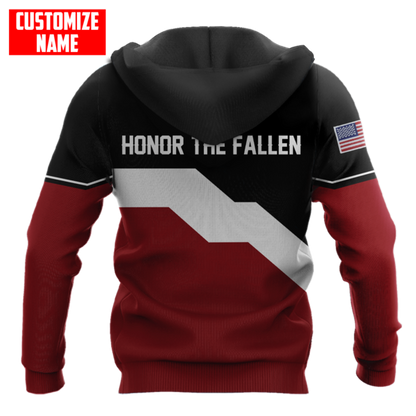 Custom Name US Veteran  3D All Over Printed