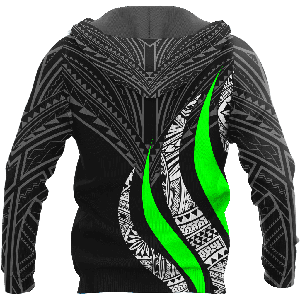 Polynesian Green And Tattoo Unisex Shirts Personalize ML