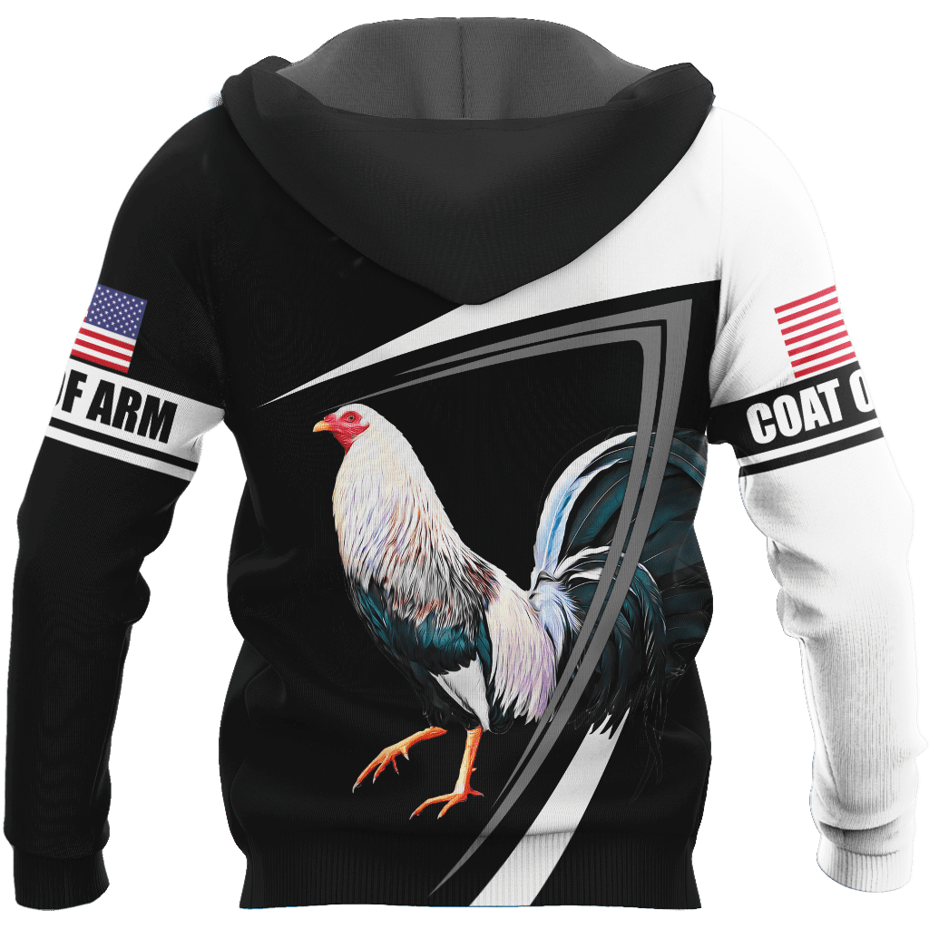 Personalized American Rooster 3D Printed Unisex Shirt