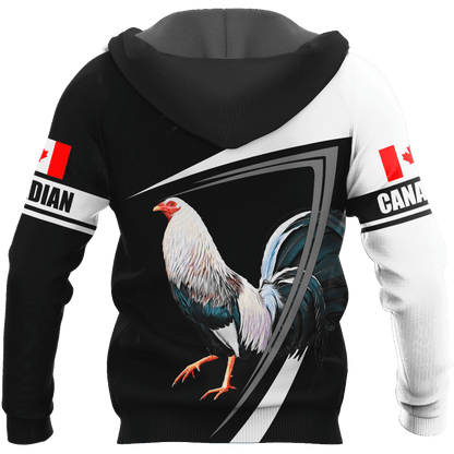Personalized Canadian Rooster 3D Printed Unisex Shirt