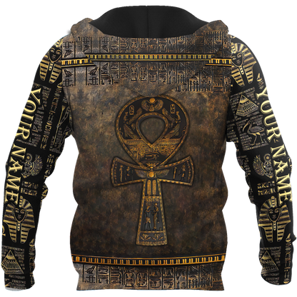 Custom name Pharaoh Ancient Egypt Ankh 3D design print shirts