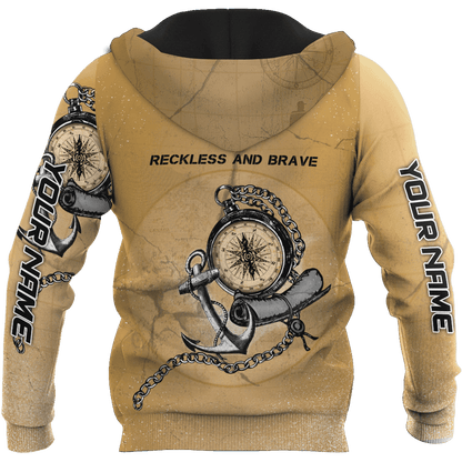 Custom name Proud Seaman Meaningful Tattoo unique 3d design shirts