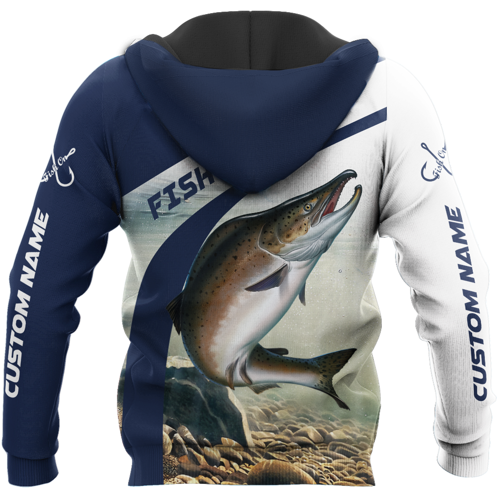 Custom name Trout-Salmon fishing design 3d print shirts