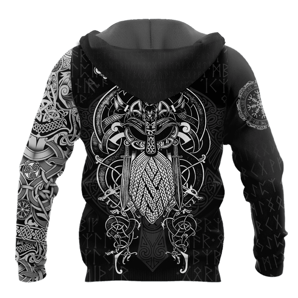 Premium Raven Of Odin Tattoo 3D All Over Printed Shirts