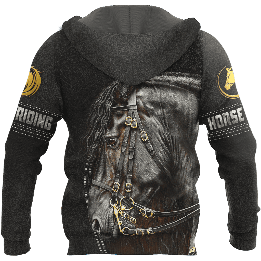 Personalized Name Rodeo 3D All Over Printed Unisex Shirts Black Horse