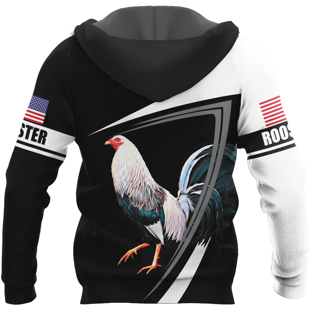 Personalized Rooster 3D Printed Unisex Shirt