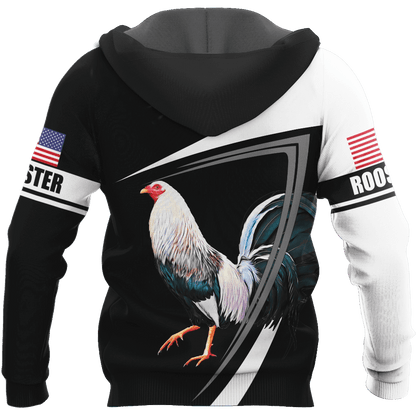 Personalized Rooster 3D Printed Unisex Shirt
