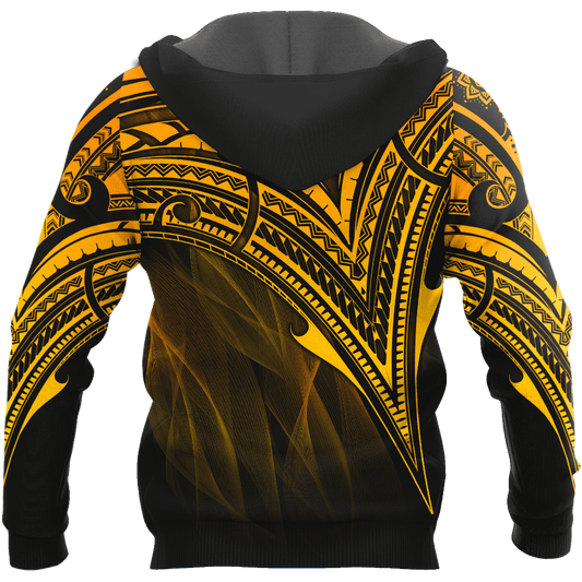 Polynesian Golden Tattoo Unisex Shirts ML