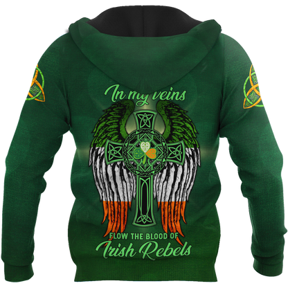 Irish In My Veins 3D All Over Printed Unisex Shirts DQB20022021
