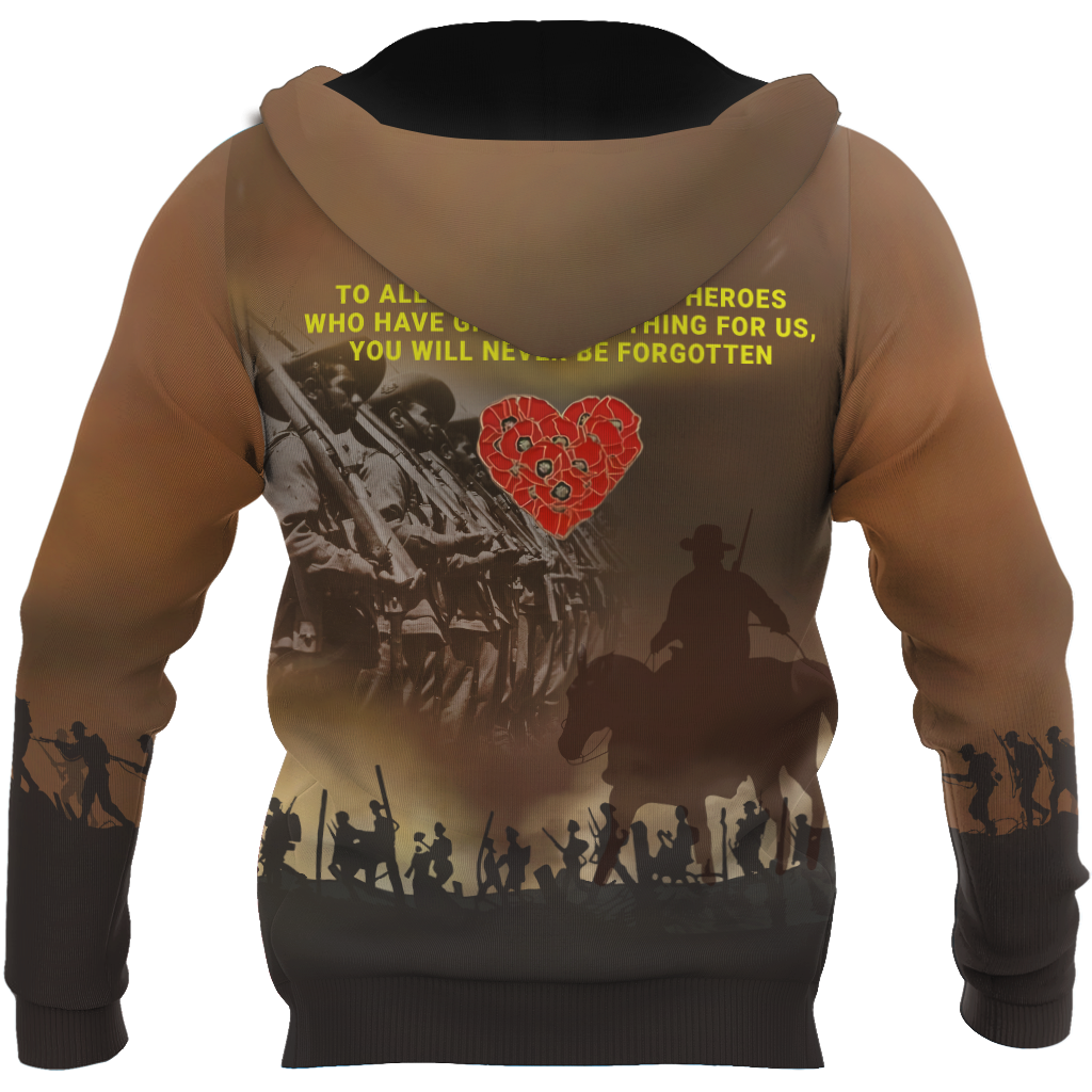 Premium Anzac Day Keep The Spirit Alive 3D Printed Unisex Shirts TN