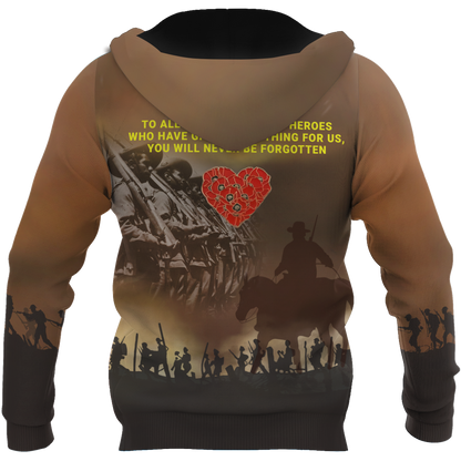 Premium Anzac Day Keep The Spirit Alive 3D Printed Unisex Shirts TN