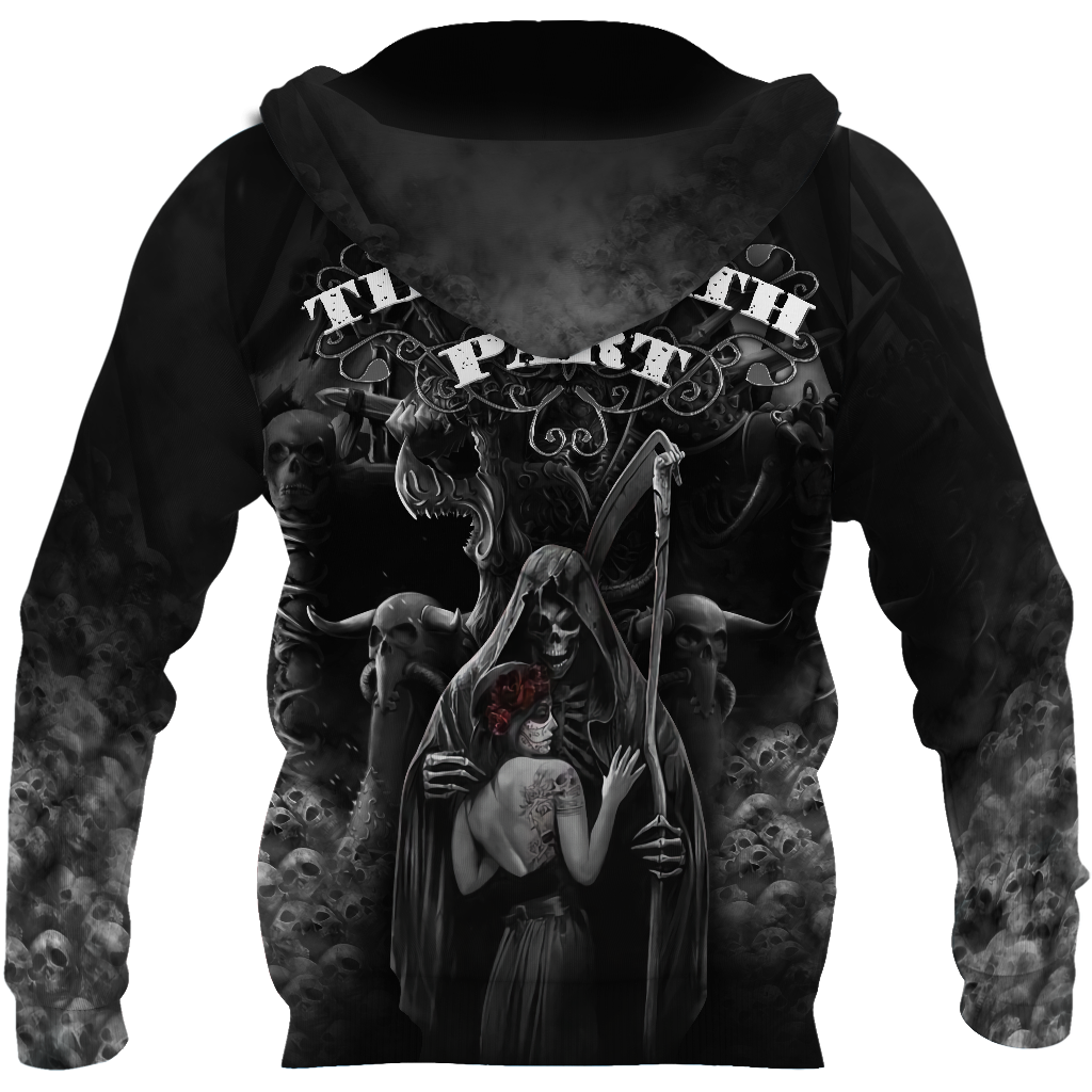 Skull 3D All Over Printed Unisex Shirts Skull Couple