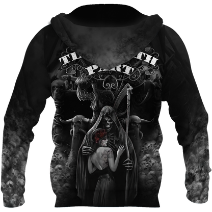 Skull 3D All Over Printed Unisex Shirts Skull Couple