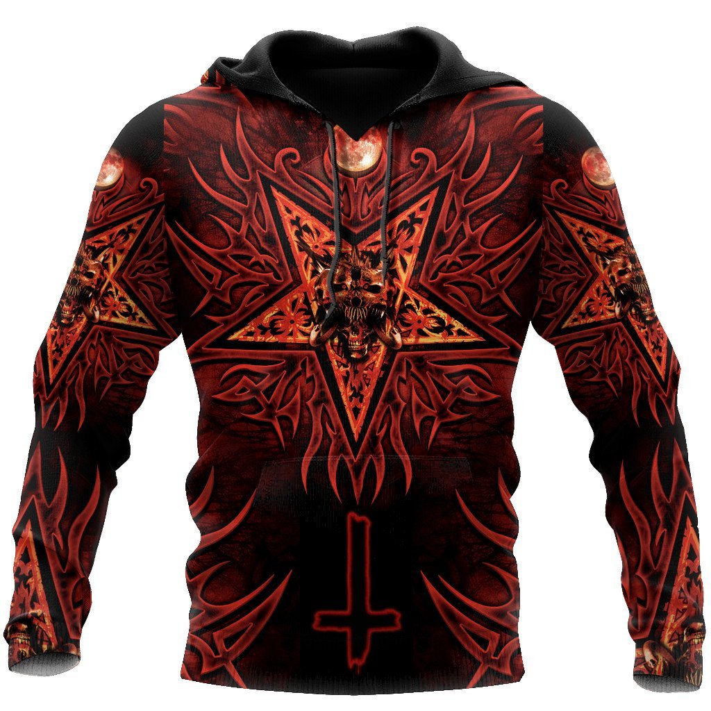 Skull Satanic Hoodie For Men And Women TNA12312001