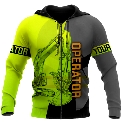 Customize Name Heavy Equipment Operator 3D All Over Printed Unisex Shirts