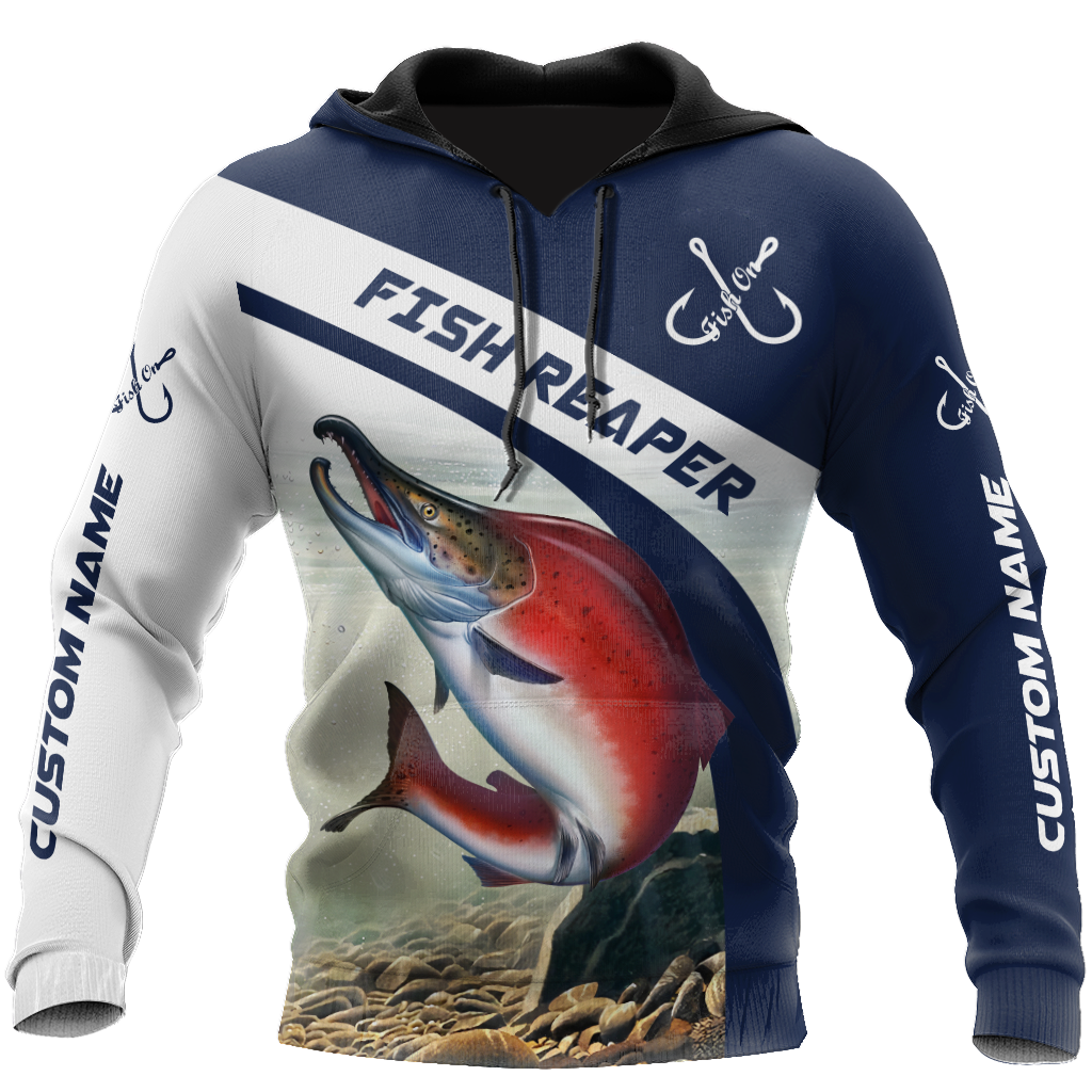 Custom name Trout-Salmon fishing design 3d print shirts