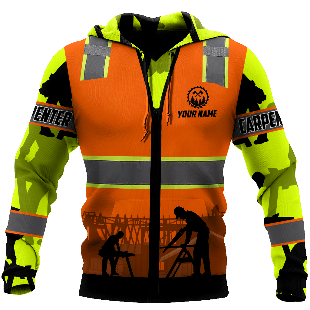 Personalized Name Carpenter 3D All Over Printed Unisex Safety Ver 4