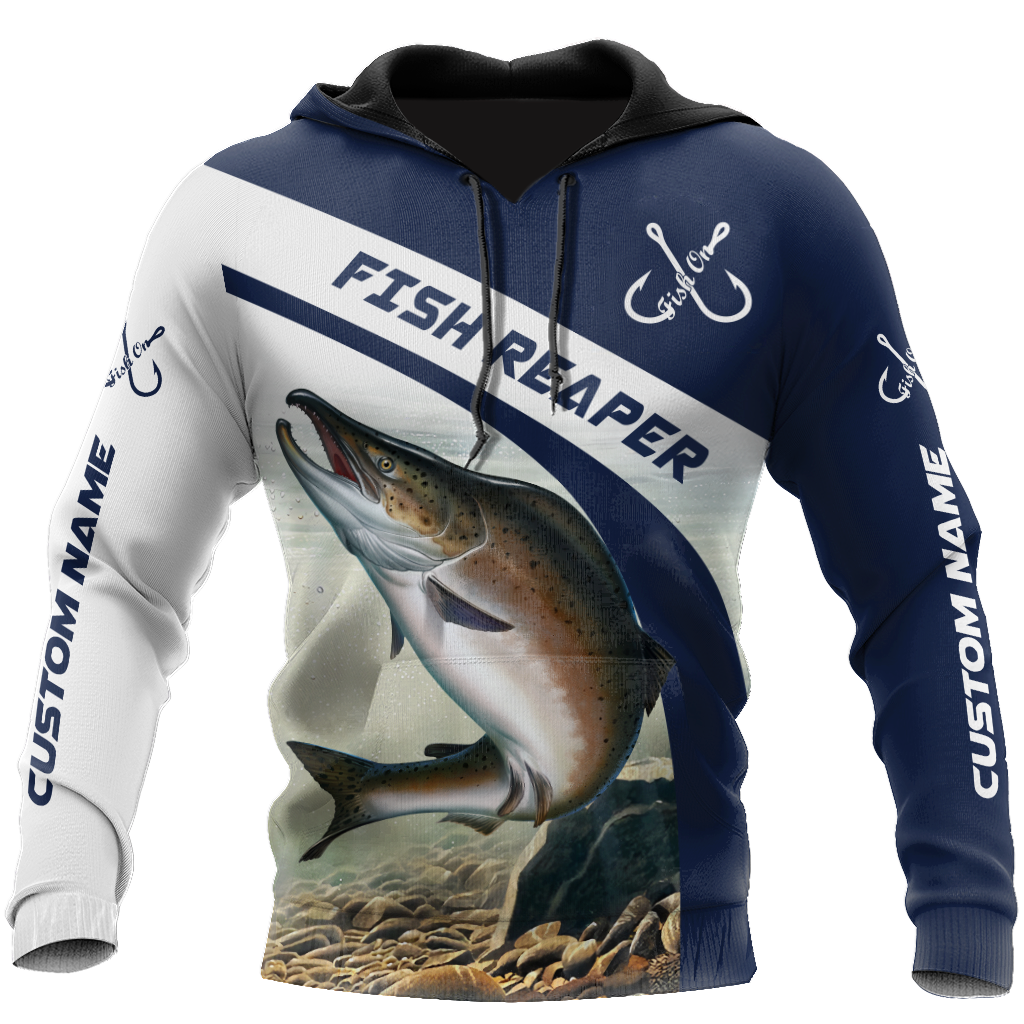 Custom name Trout-Salmon fishing design 3d print shirts