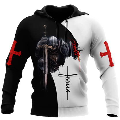 Jesus Christ Faith Over Fear 3D Printed Hoodie, T-Shirt for Men and Women