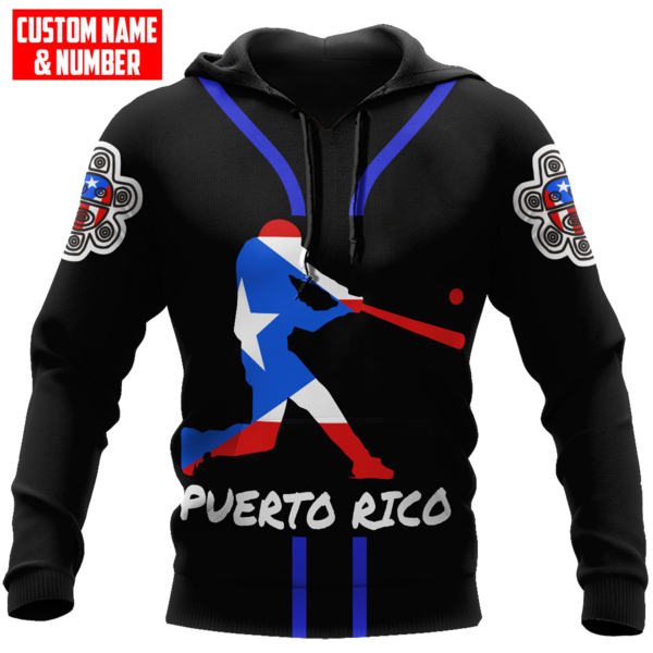 Customize Name And Number Puerto Rico 3D All Over Printed Unisex Shirts