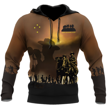 Premium Anzac Day Keep The Spirit Alive 3D Printed Unisex Shirts TN