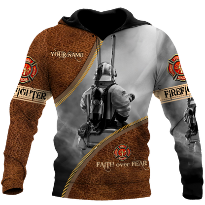 Customize Name Silent Warrior Firefighter Hoodie For Men And Women MH06022101