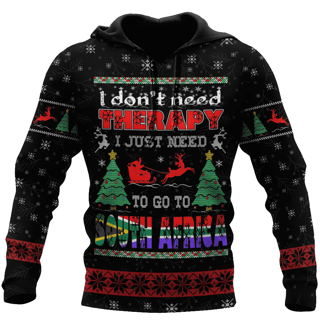 I Don’t Need Therapy I Just Need To Go To South Africa 3D Over Printed Hoodie DA30072102