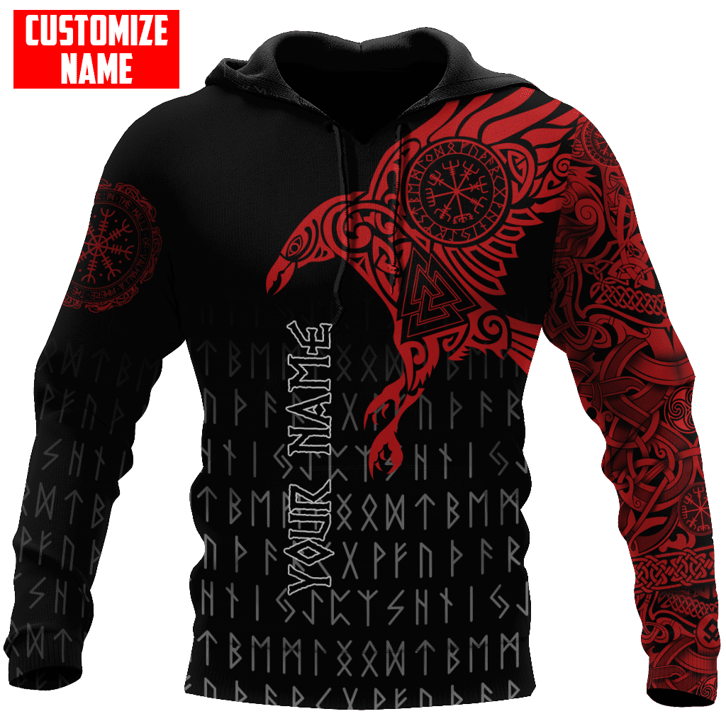 Premium Raven Of Odin Tattoo 3D All Over Printed Shirts