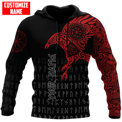 Premium Raven Of Odin Tattoo 3D All Over Printed Shirts