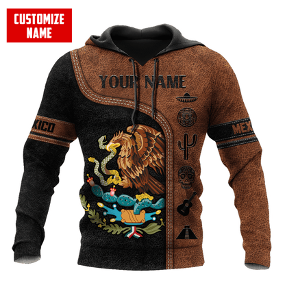 Personalized Name Mexico 3D All Over Printed Hoodie