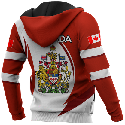 Canada Day No31 Personalized Coast Of Arm Pullover Premium Unisex Hoodie