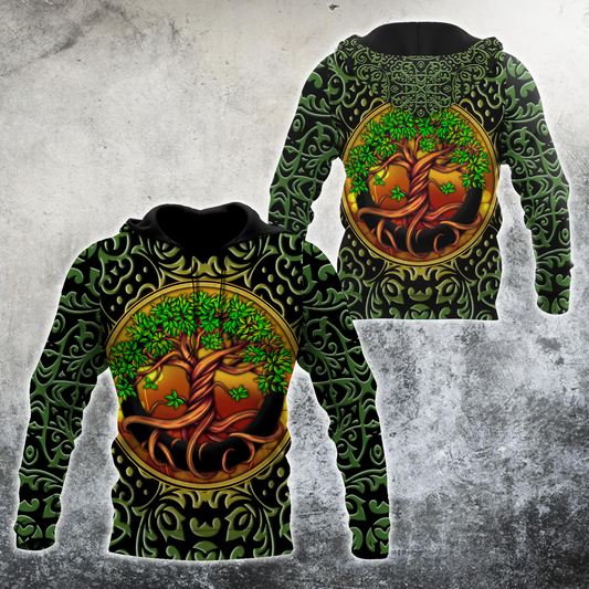 Irish Tree Of Life Day 3D Hoodie Shirt For Men And Women LAM