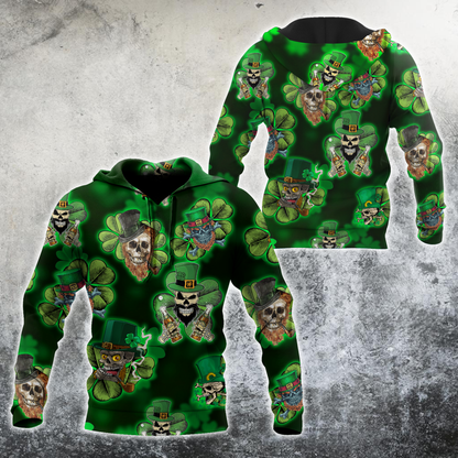 Skull Pattick Hoodie For Men And Women