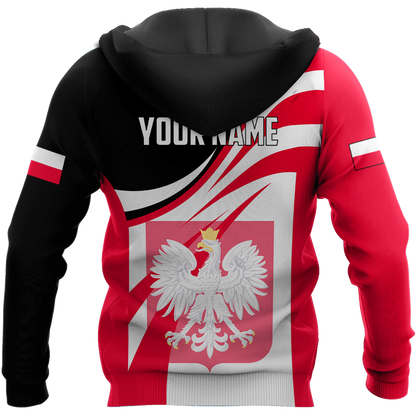 Personalized Polska 3D All Over Printed Unisex Hoodie